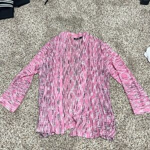 Nic + Zoe medium pink cardigan